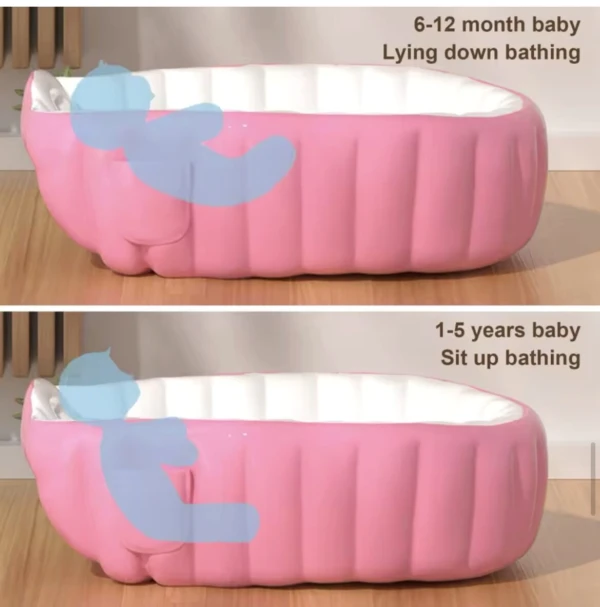 Bañera Infable Plegable Bebe con Bomba