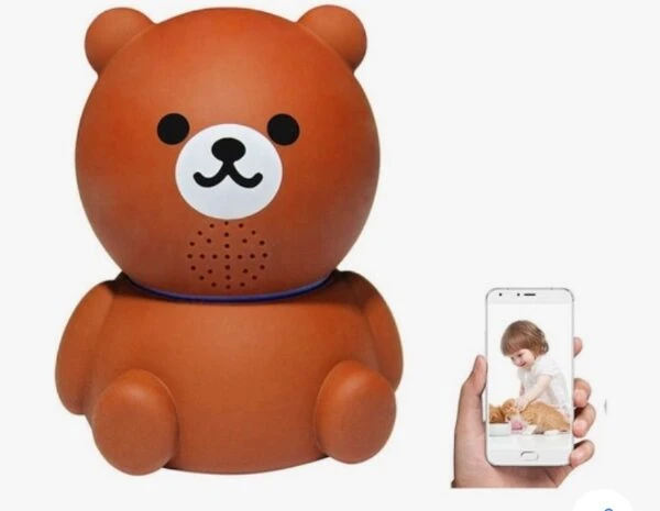 Camara Wifi Oso 3398-4 con diseño de peluche - Vigila tu hogar desde cualquier lugar con control total