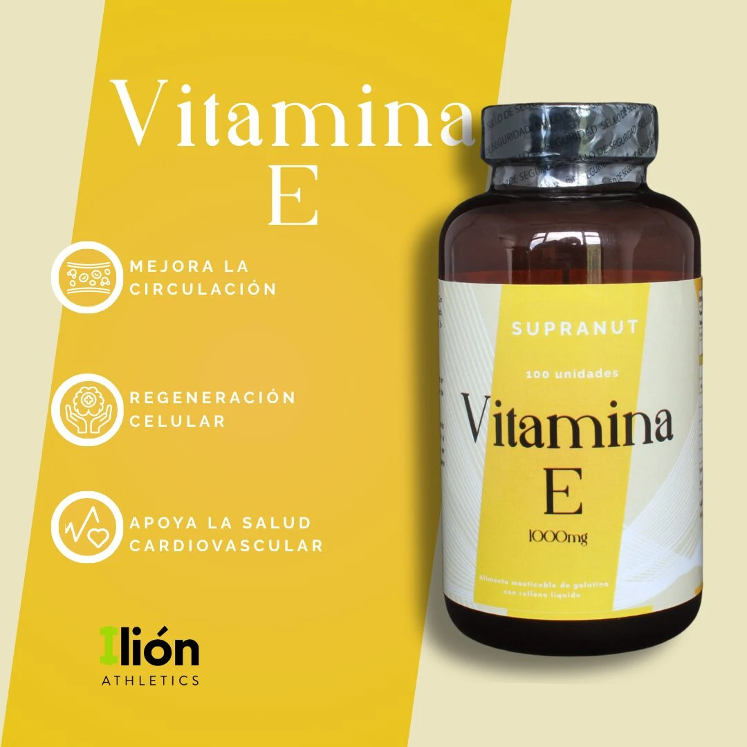 Suplemento de Vitamina E 100 Cápsulas - Protege células y retrasa el envejecimiento