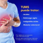 Tabletas Masticables Antiácidas Tums - Alivia el ardor y la acidez estomacal rápida - Imagen 3