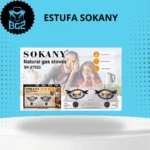 Estufa Sokany de gas natural con doble quemador - Cocina dos platos simultáneamente ahorrando tiempo - Imagen 2