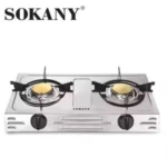 Estufa Sokany de gas natural con doble quemador - Cocina dos platos simultáneamente ahorrando tiempo