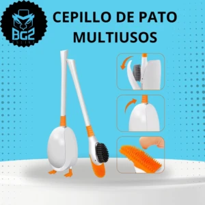 Set x2 Cepillo Limpiador con Forma de Pato - Friega esquinas y ranuras difíciles