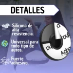 Topes de silicona para puerta de auto, color negro y blanco, con adhesivo fuerte y resistencia alta, ideales para todo tipo de vehículos.