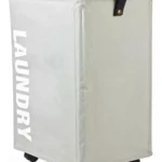 Cesta de ropa plegable con ruedas Oxford - Ahorra espacio y facilita el transporte de prendas sucias - Imagen 6