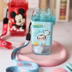 Botella Infantil con Pajita Anti Derrames 280ml - Protege la ropa y los libros de manchas accidentales - Imagen 3