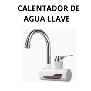 Calentador de agua instantáneo tipo llave con control de temperatura - ahorra tiempo y energía al preparar agua caliente al instante