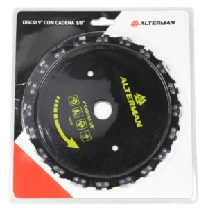 Disco con Cadena 3/8” de 9” para Motosie