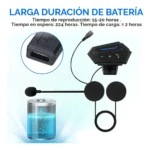 Intercomunicador Auriculares Casco Bluet - Imagen 2