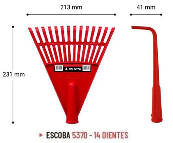 Escoba Barre Prado Plastica 14 Dientes B