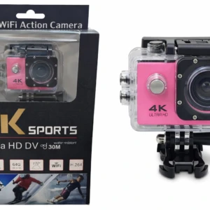 Cámara deportiva 4K resistente al agua - Graba aventuras extremas en alta definición