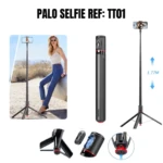 Palo Selfie Trípode TT01 con control remoto - Captura tomas profesionales con libertad y estabilidad - Imagen 4