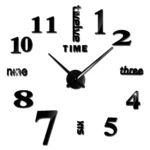 Reloj 3D Grande Diseño Ingles - Imagen 3