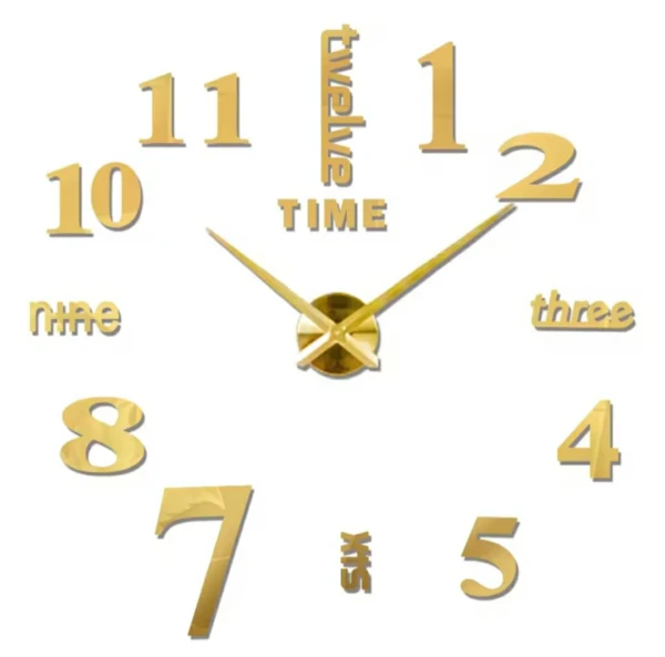 Reloj 3D Grande Diseño Ingles