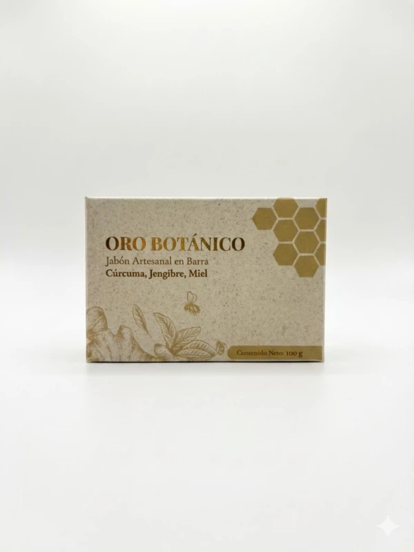 Jabón Oro Botánico – Cúrcuma, Jengibre Y