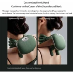 Masajeador eléctrico para cuello y hombros con forma ergonómica - Alivia la tensión cervical y relaja los músculos en minutos - Imagen 2