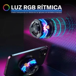 Parlante magnético Dy 200 con carga inalámbrica y luces LED - Transforma cualquier superficie metálica en tu sistema de sonido personal