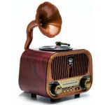 Radio Parlante Retro Vintage con Bluetooth y USB - Escucha música de alta fidelidad en cualquier ambiente - Imagen 4
