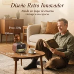 Radio Parlante Retro Vintage con Bluetooth y USB - Escucha música de alta fidelidad en cualquier ambiente
