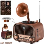 Radio Parlante Retro Vintage con Bluetooth y USB - Escucha música de alta fidelidad en cualquier ambiente - Imagen 2