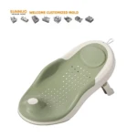 Soporte de baño plegable con termómetro para bebé - Facilita higiene segura y sin esfuerzo - Imagen 3