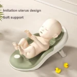 Soporte de baño plegable con termómetro para bebé - Facilita higiene segura y sin esfuerzo - Imagen 5