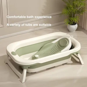 Soporte de baño plegable con termómetro para bebé - Facilita higiene segura y sin esfuerzo