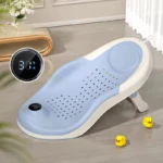 Soporte de baño plegable con termómetro para bebé - Facilita higiene segura y sin esfuerzo - Imagen 4