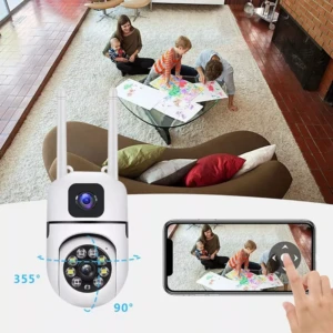 Cámara Wifi Interior 2 Antenas con Control PTZ y Grabación HD - Vigila tu hogar y controla la escena desde cualquier lugar