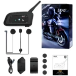Intercomunicador Bluetooth Ejeas V6 Pro para 6 usuarios - Garantiza comunicación clara y estable en carretera - Imagen 2