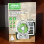 Ventilador Portátil Solar con Luz LED - Refresca tu espacio al instante sin necesidad de enchufes - Imagen 3