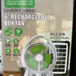 Ventilador Portátil Solar con Luz LED - Refresca tu espacio al instante sin necesidad de enchufes - Imagen 2
