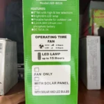 Ventilador Portátil Solar con Luz LED - Refresca tu espacio al instante sin necesidad de enchufes