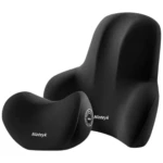 Kit Almohada Cuello y Cojín Lumbar Viscoelástico - Reduce tensión muscular y mejora postura en viajes - Imagen 2