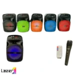 Parlante Lz 805 de 6,5 pulgadas con micrófono y batería recargable - Anima tus fiestas con sonido potente y luces LED sincronizadas - Imagen 3