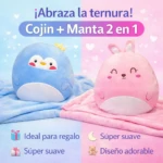 Cojín Manta 2 en 1 Diseño Tierno