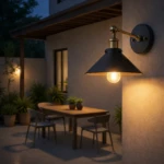 Lámpara de pared vintage industrial con bombilla E27 - Ilumina comedores y salas con ambiente acogedor - Imagen 4