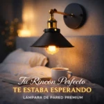 Lámpara de pared vintage industrial con bombilla E27 - Ilumina comedores y salas con ambiente acogedor - Imagen 2