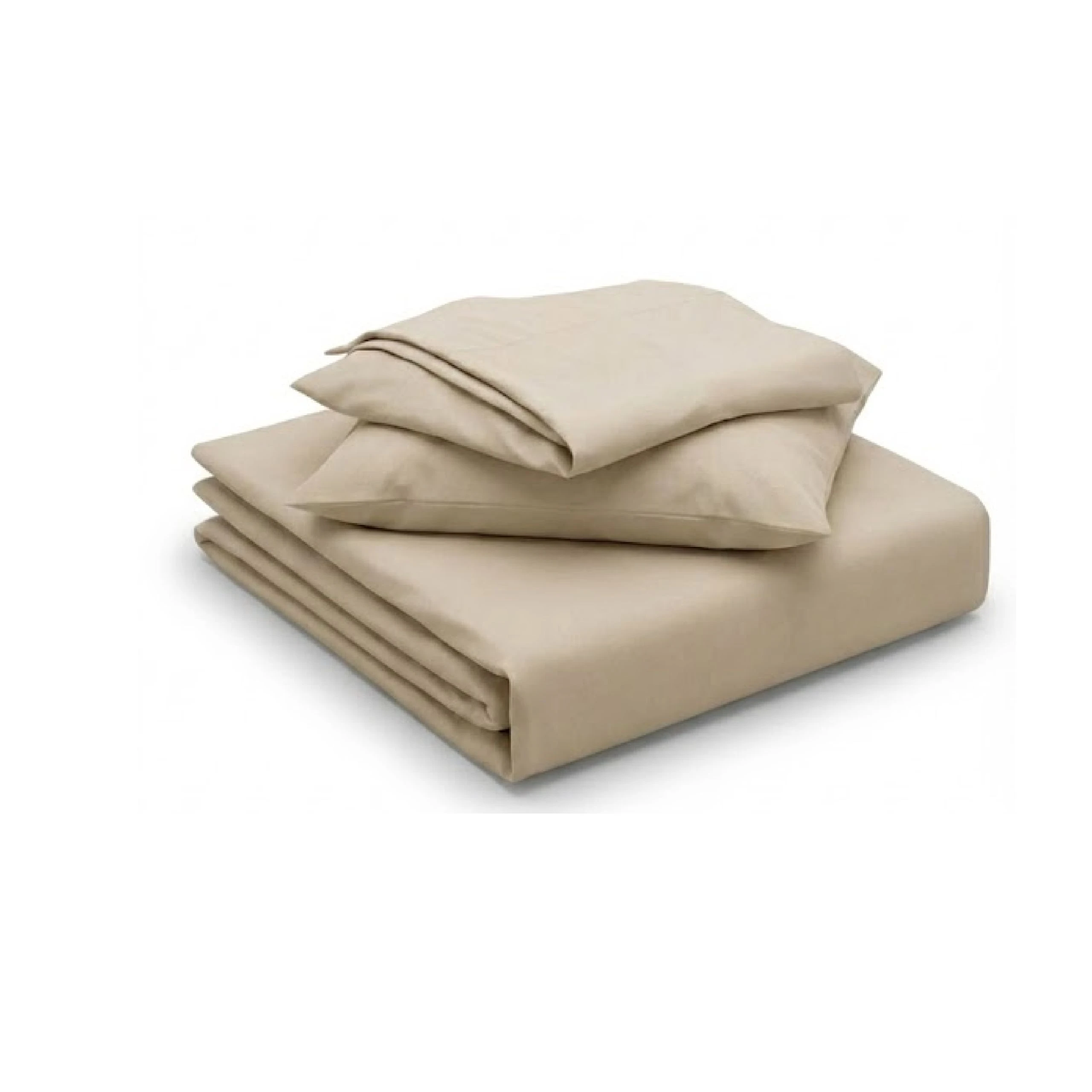 Sábana ajustable beige con funda de almohada - Proporciona descanso suave y orden en tu habitación
