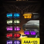 Stops LED NKD 125 con diseño agresivo y logotipo retroiluminado - Aumenta tu visibilidad nocturna y personaliza tu moto sin modificaciones eléctricas - Imagen 3