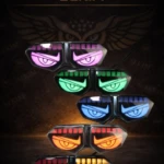 Stops LED NKD 125 con diseño agresivo y logotipo retroiluminado - Aumenta tu visibilidad nocturna y personaliza tu moto sin modificaciones eléctricas