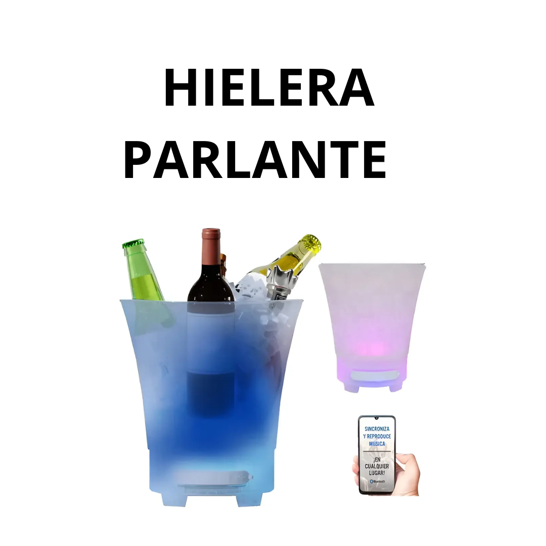 Hielera parlante con luces LED y Bluetooth - Disfruta de bebidas frías y música sincronizada