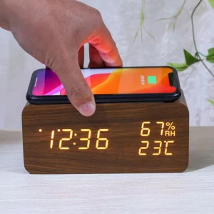 Reloj Despertador y Cargador Inalambrico