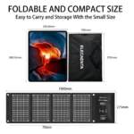 Panel Solar Elecaenta 30W Monocristalino Plegable - Carga tus dispositivos móviles rápidamente al aire libre - Imagen 2