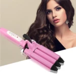 Rizadora de pelo 3 cilindros con cerámica y iones negativos - obtiene ondas suaves y duraderas en minutos - Imagen 4