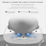 Masajeador de cuello grande con calor infrarrojo y nodos rotatorios - Alivia el dolor cervical y relaja tus hombros instantáneamente - Imagen 3