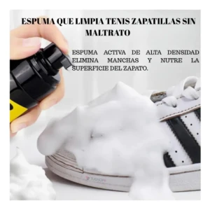 Kit Limpieza Tenis con Espuma y Cepillos - Recupera la blancura de tus zapatillas sin dañar el material