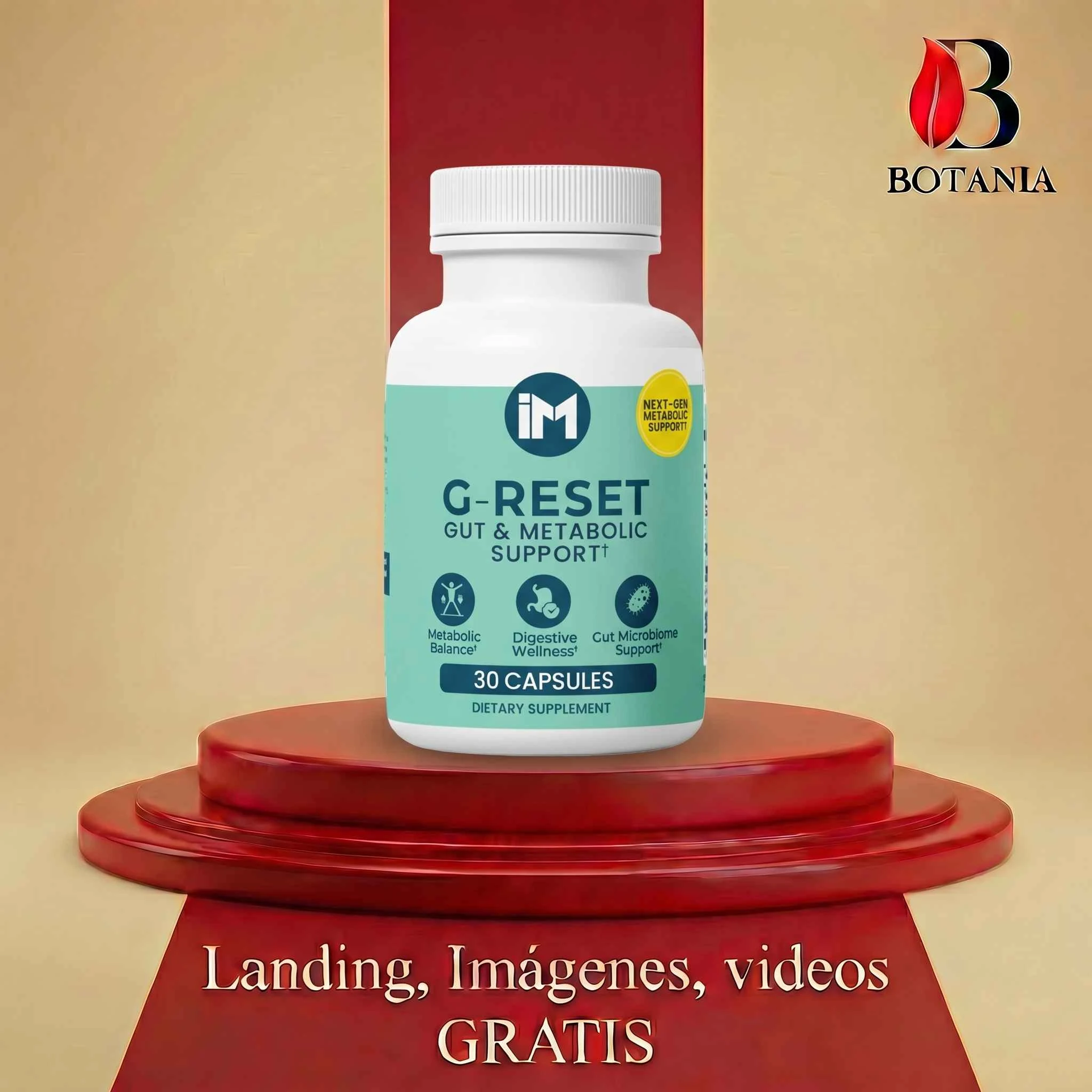 Suplemento Digestivo IM G-Reset 30 Cápsulas - Favorece el equilibrio metabólico