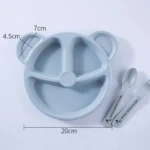 Set Vajilla Bebes Niños Fibra de Trigo - Imagen 4