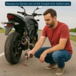 Kit Despinche Moto y Carro Sellador de Neumáticos sin Cámara - Recupera tu movilidad en menos de 5 minutos sin grúa - Imagen 2